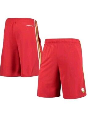 EUC Size MEDIUM Mens Overwatch Pachimari Shorts Red Striped Blizzard Esports